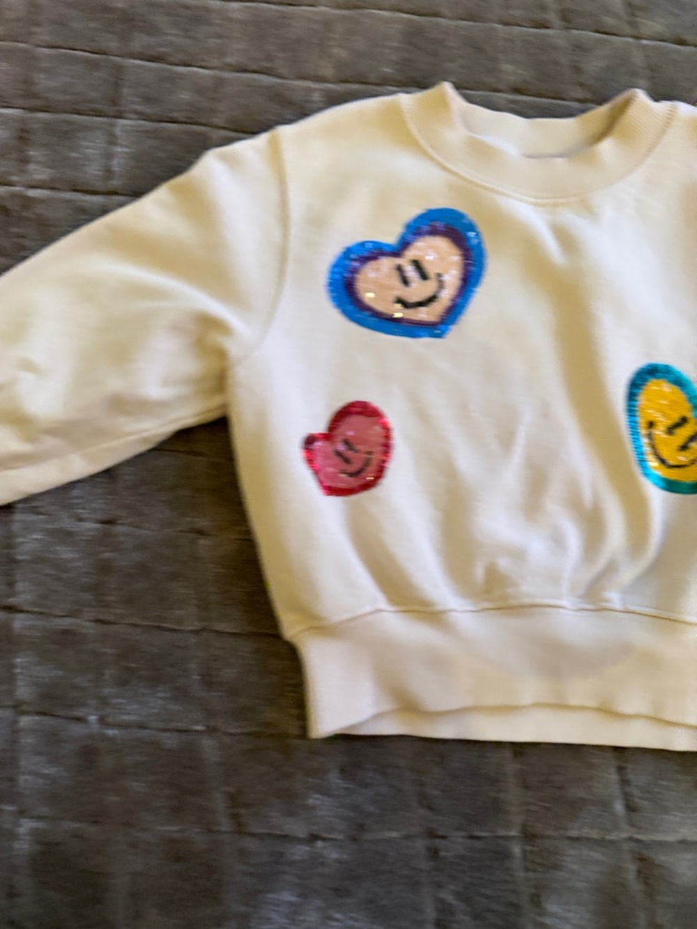 Molo Cream Ribbed-Neck Sweatshirt - Picture 4 of 7